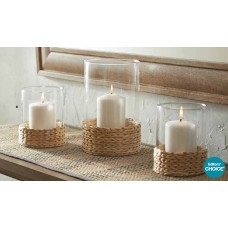 Better Homes and Gardens Water Hyacinth Hurricane Pillar Candle Holder, Large   563409577